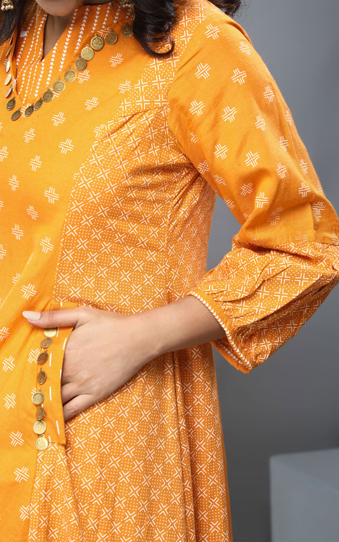 YELLOW COIN DRESS